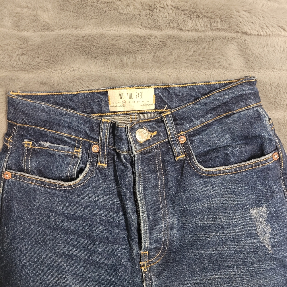 We The Free Men's Dark Blue Denim Jeans